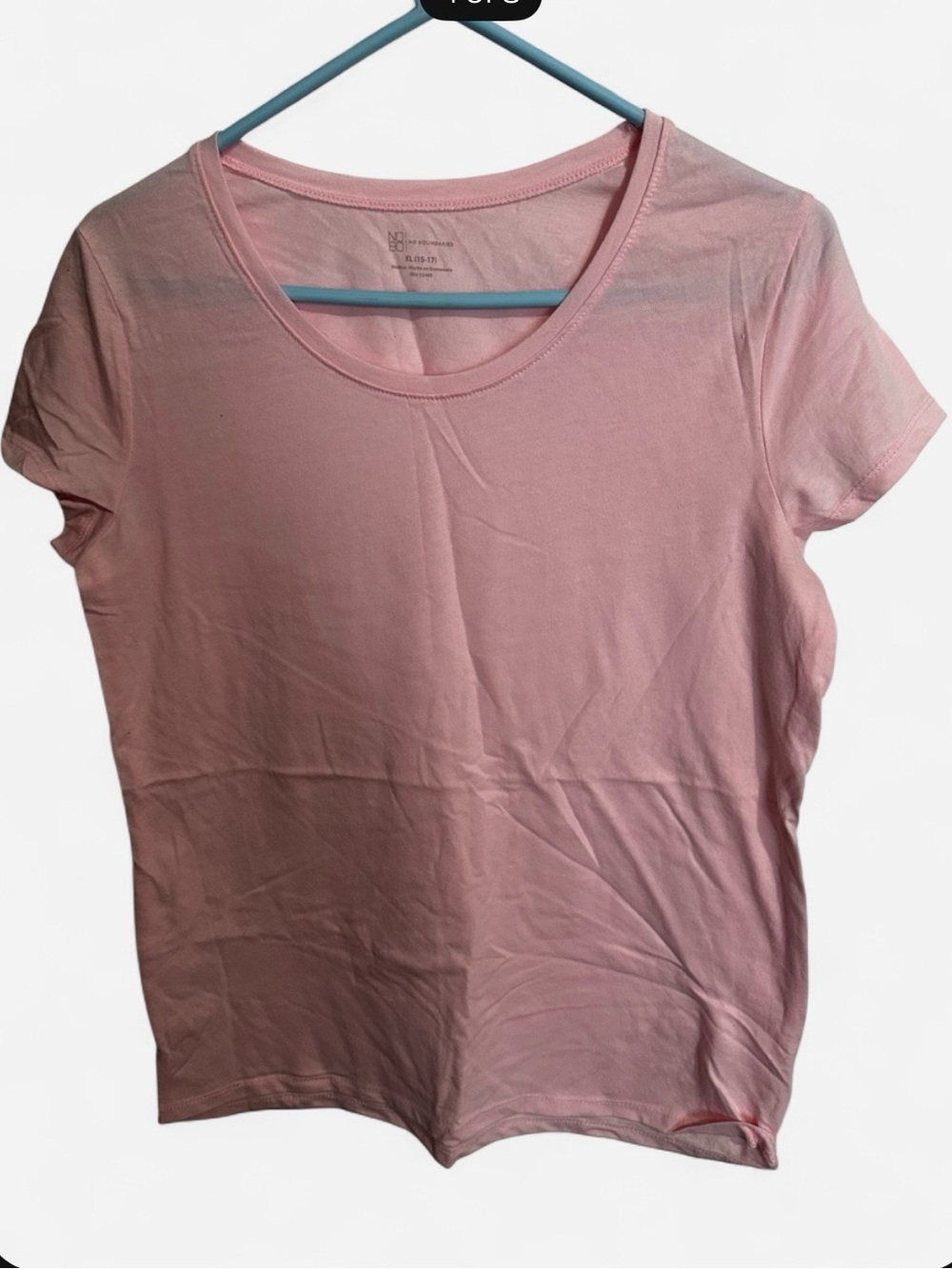 No Boundaries Pink Short Sleeve Crewneck Tee
